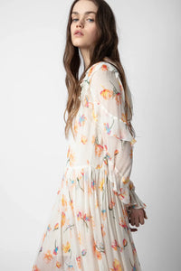 Elevate your style with this Zadig &amp; Voltaire floral-print maxi dress. Its stunning design and high-quality material will make you stand out in any occasion. Perfect for a day out or a special evening, this dress offers both comfort and elegance.