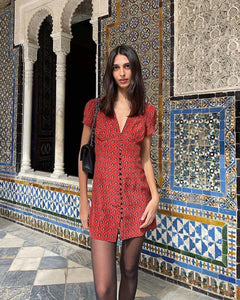 Cecile in Fortune Mini Dress Petite Chrie Cecile in Fortune Mini Dress Petite Chrie