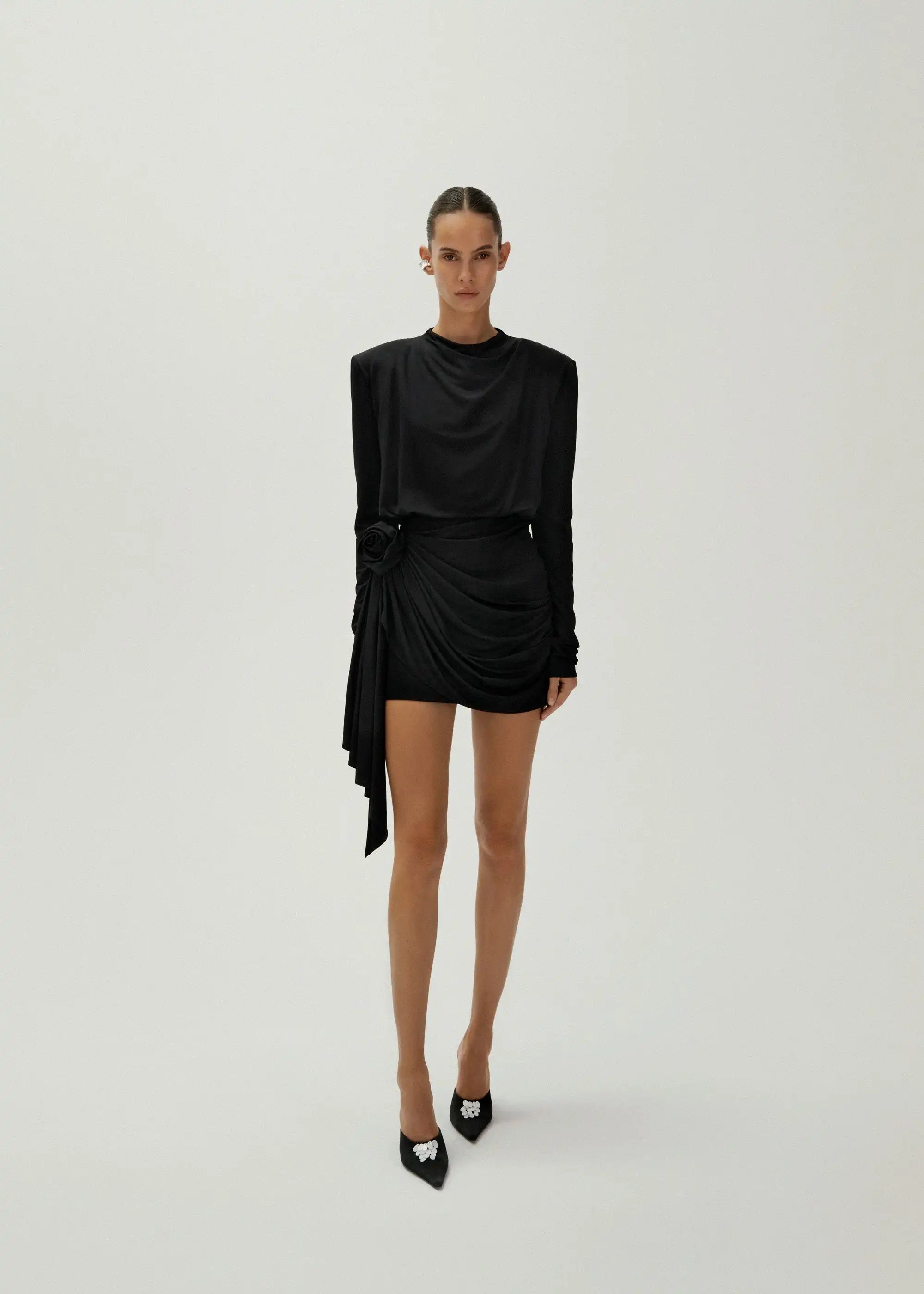 magda butrym long sleeve dress Magda Butrym Long Sleeve Mini Dress Petite Chrie