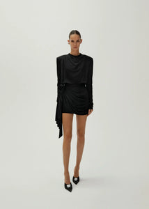 Magda Butrym Long Sleeve Mini Dress Petite Chrie Magda Butrym Long Sleeve Mini Dress Petite Chrie