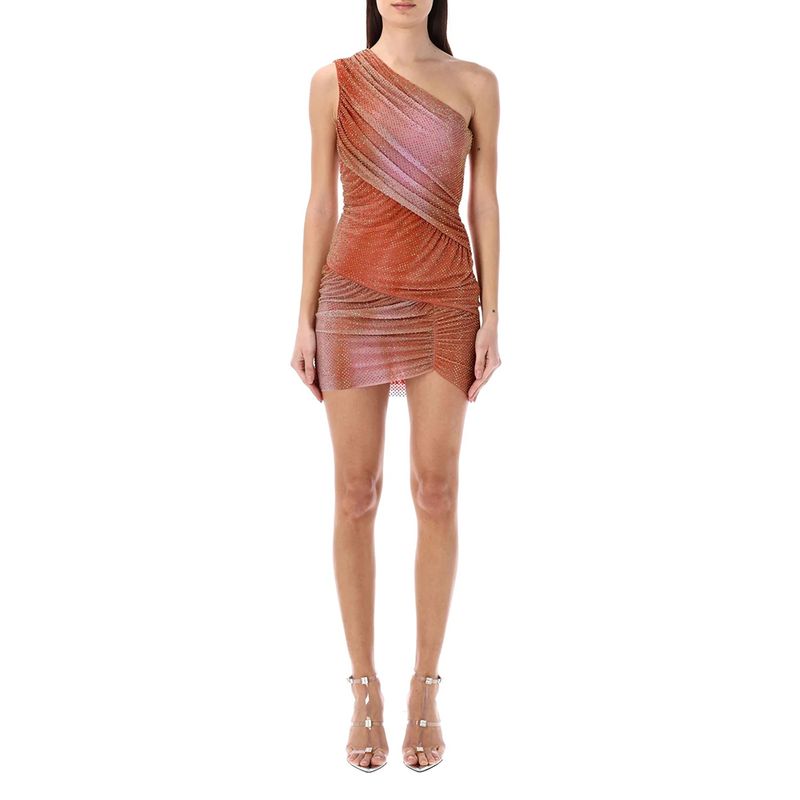 self portrait embroidered mesh mini dress Self-Portrait Silver Polyester Cocktail Dress