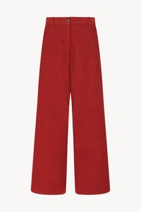 Introducing the Chan Pant, designed by THE ROW. These corduroy pants boast a wide-leg fit for ultimate comfort and style. Step up your wardrobe with these versatile and elegant pants that will elevate any outfit. A must-have for any fashion-forward individual!