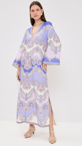 The Maxine Tunic Midi Dress by Zimmermann offers a flattering V-neck silhouette crafted from a mid-weight, non-stretch linen weave that ensures comfort and breathability. Featuring a discreet hidden zip at the back for a seamless look and practical patch front pockets, this dress combines effortless style with everyday functionality. Perfect for versatile wear, it delivers both elegance and convenience in one.