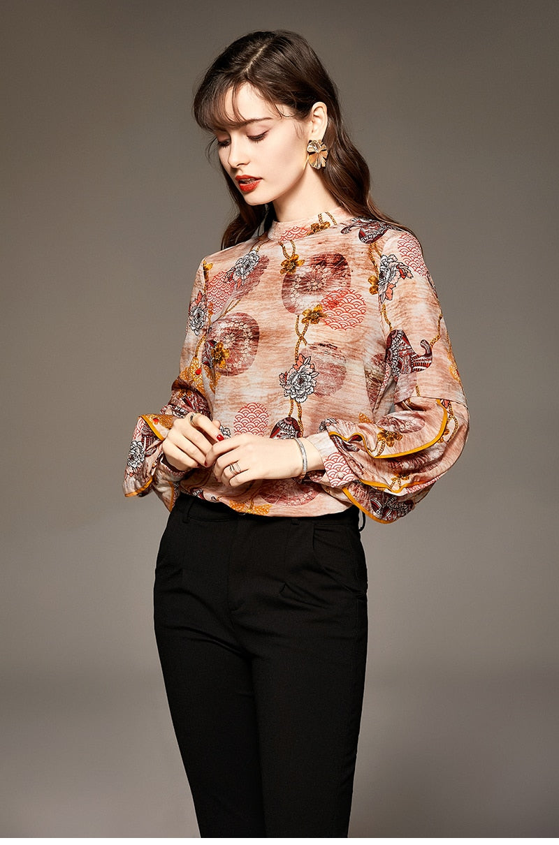 Blouse en soie Euphrasie