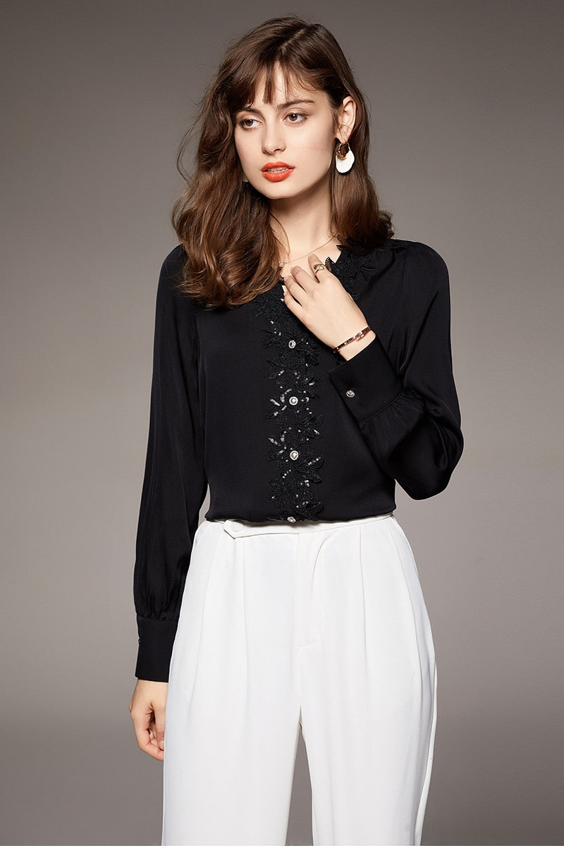 Blouse en soie Perrine