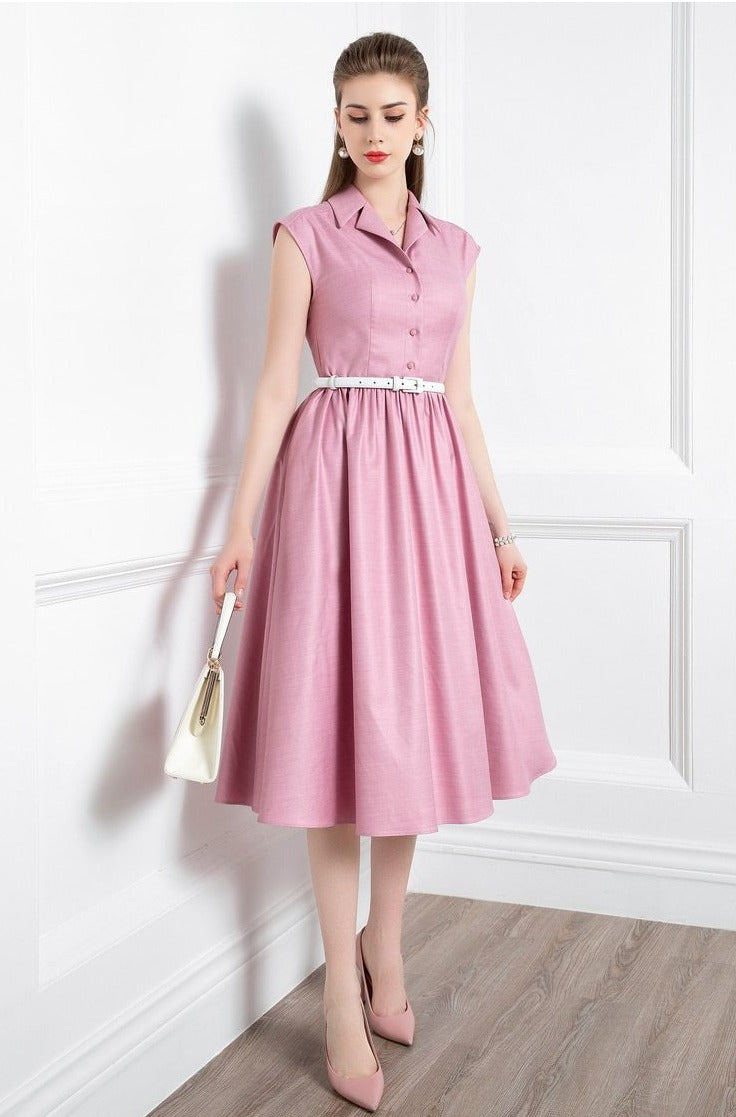 The Robe Desiree is a must-have for any vintage lover. This elegant tea length dress offers a unique touch of nostalgia and timeless beauty. Perfect for special occasions or a night out, it's a versatile addition to your wardrobe. Embrace your inner fashionista with the Robe Desiree.