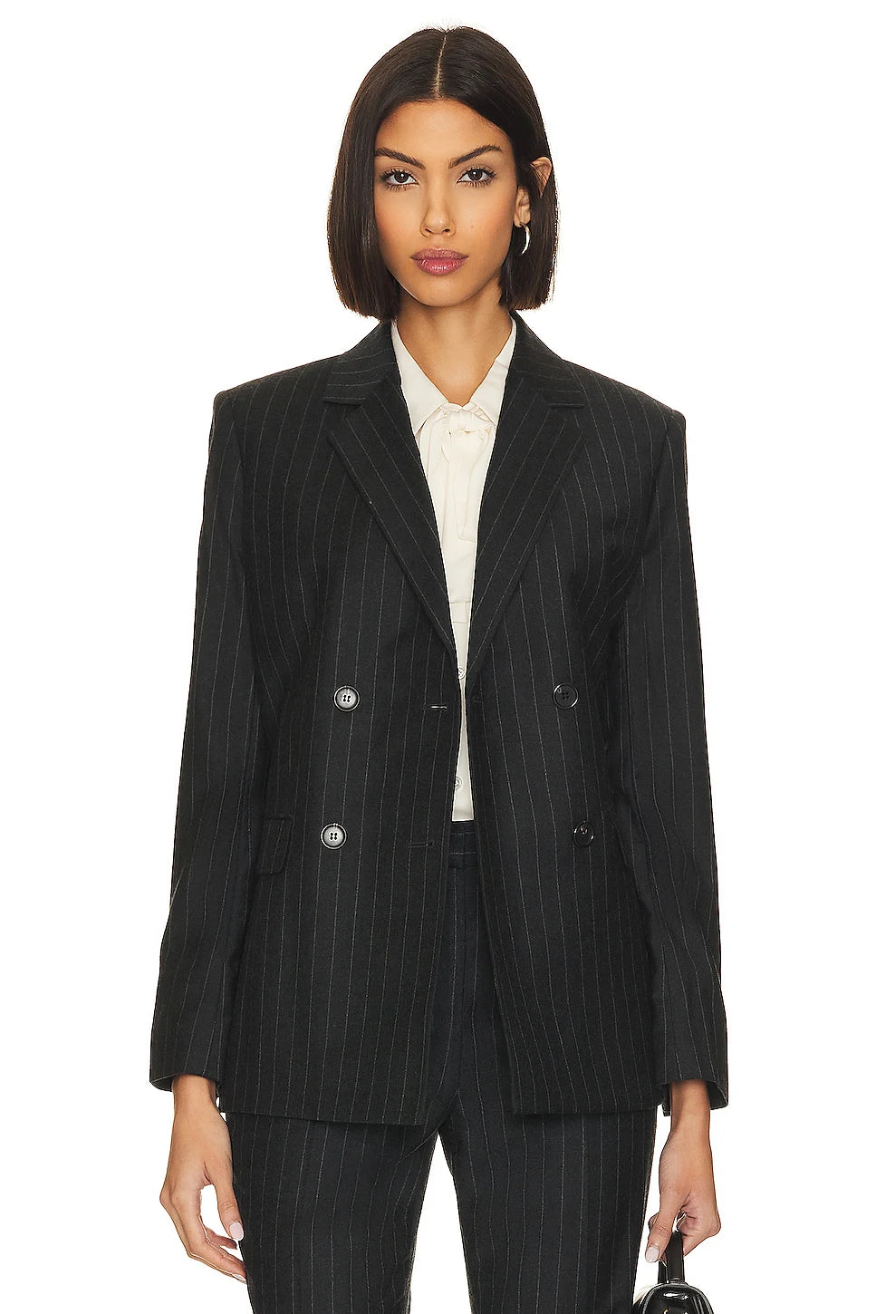 Step up your professional style with the Ensemble Mathilda—a business suit jacket and pants combo designed to take on the commute with style and attitude. Feel confident, empowered, and ready to tackle the day with this bold two-piece made to inspire.