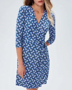 Indulge in the elegant French fashion with our Robe Octavia. This personalized dress features a unique split mid length design and original print that exudes sophistication and style. Perfect for any occasion, this dress will make you stand out from the crowd. Be bold, be fashionable, be Octavia!