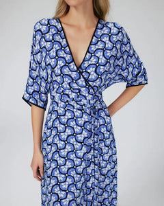 Indulge in a luxurious fashion experience with our Danica Robe. This French-inspired, mid-length dress boasts a personalized, original print that exudes style and sophistication. The split design adds a unique touch, making it a must-have for any fashionista. Elevate your wardrobe with this elegant and exclusive piece.